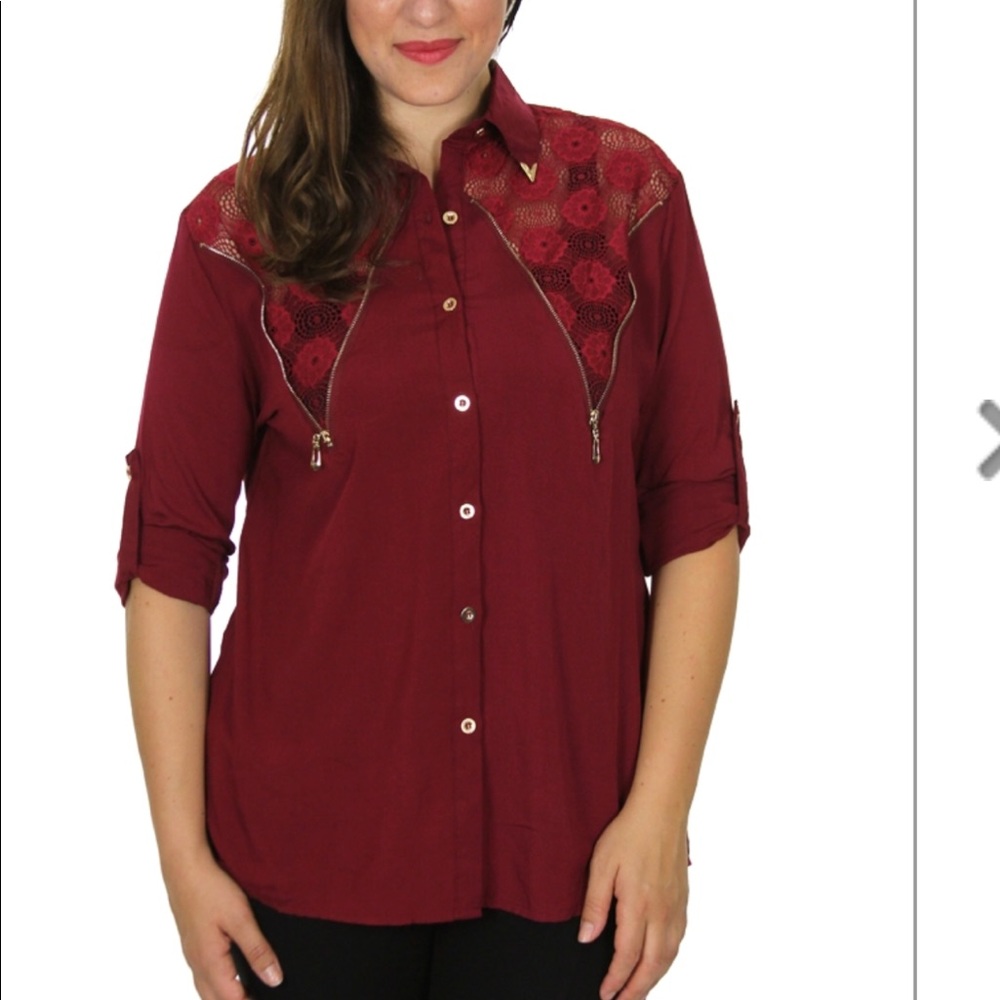 Maroon Rayon Blouse